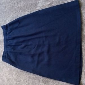 Vintage Panther M? navy wool blend skirt with pockets vintage size 11/12